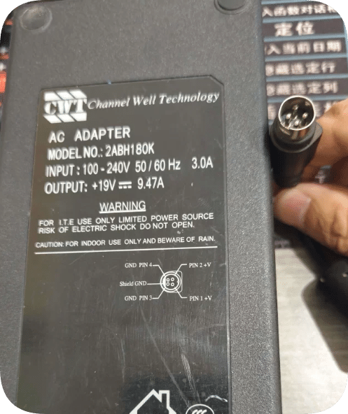 *Brand NEW*19V 9.47A AC ADAPTER Compatible with CWT Channel Well Technology 2ABH180K 4-pin Power Supply